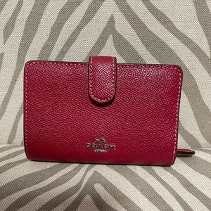 Coach raspberry pink wallet
